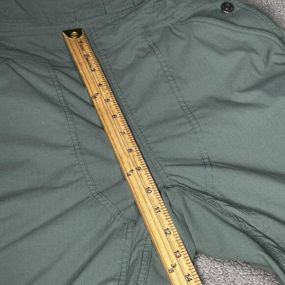 Duluth Trading Heirloom Gardening Short Overalls Womens XS Green Ripstop Stretch - Picture 8 of 10